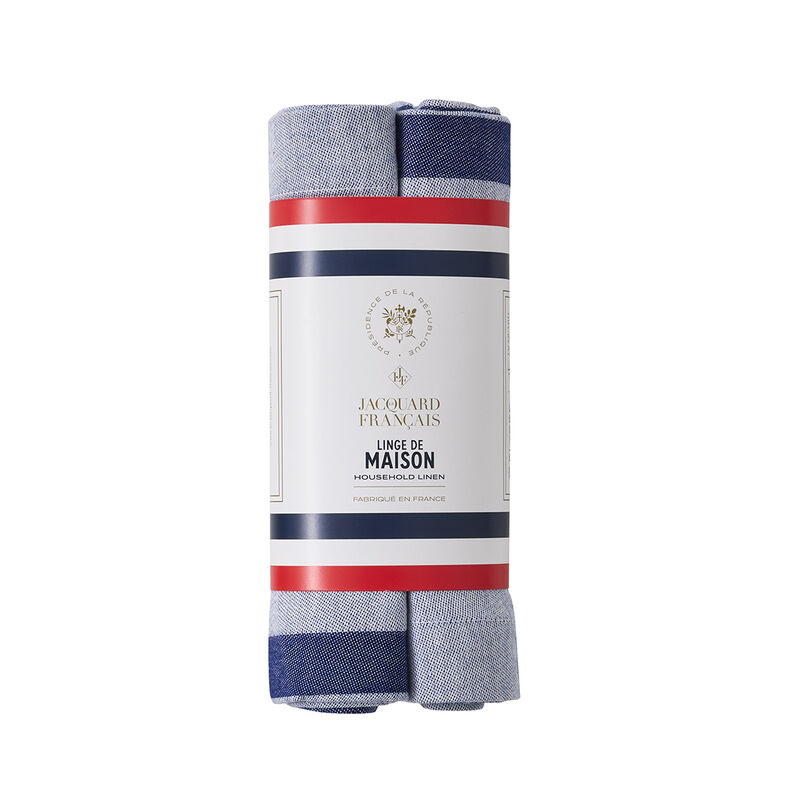 Box Set 2 Napkins Coco-Rico Blue 55x55 100% cotton, , hi-res image number 1